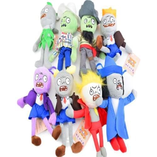 New 10 Zombie Plush Toys Cross-Border Doll Hot Sale Childrens Creative Cartoon Plant Pendant