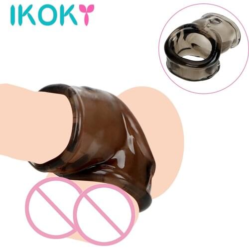 Cock Stretcher Penis Ring Delay Ejaculation Sex Toys for Men Male Masturbator Scrotum Cage Binding Erotic Machine Couples Tools