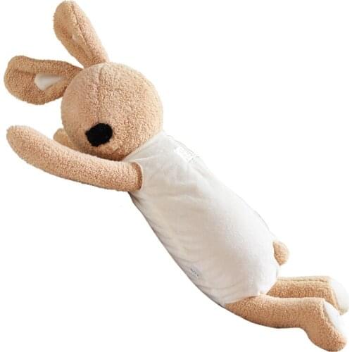 75cm Warm and cute rabbit nap pillow cushion stuffed plush toys girls gifts