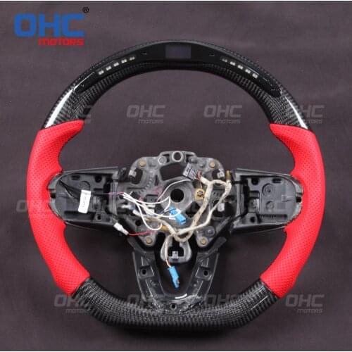 100% Real Carbon Fiber LED Display Steering Wheel Mini compatible for F54 F55 F56 F57 F60 S cooper club-man country-man