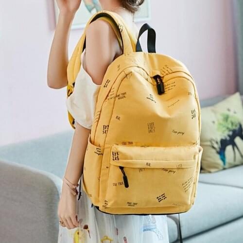 New Preppy Style Women Backpack School bags for Teen Girls Casual Ladies Nylon Waterproof Laptop Backpack Female Bookbag Mochila