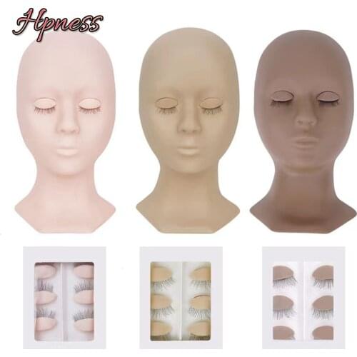 Replaceability Mannequin Head For Eyelashes Extension Set Eyelash Grafting Auxiliary Tool Accessories Lashes Practice Tools