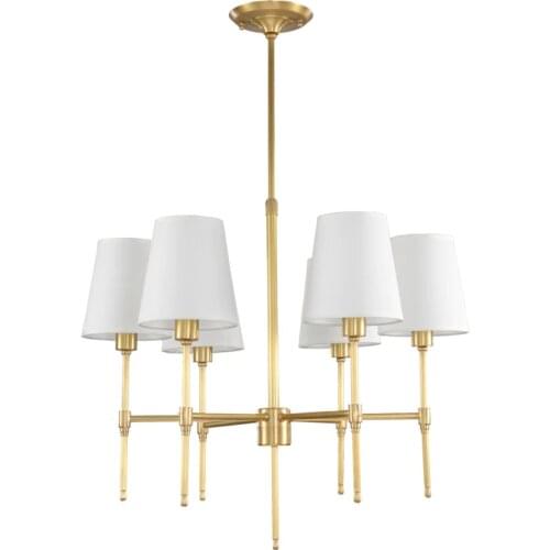 Modern European minimalist living room chandelier American rural bedroom dining room chandelier Jane European study chandelier