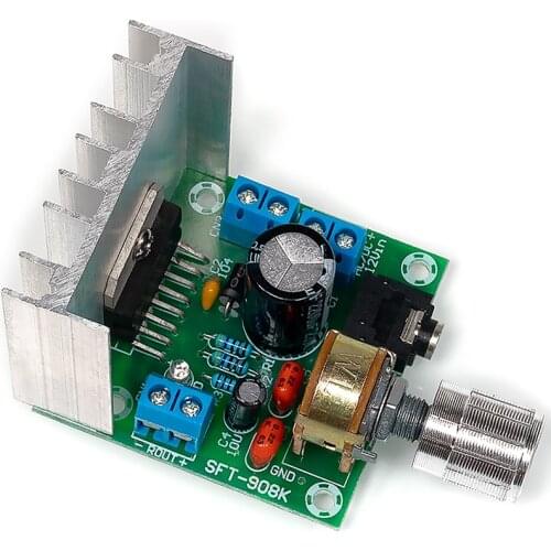 SOTAMIA TDA7297 Amplifier Audio Board 2.0 Mini Stereo Amp 15Wx2 Power Amplifiers Speaker Home Sound Theater DIY AC/DC12V