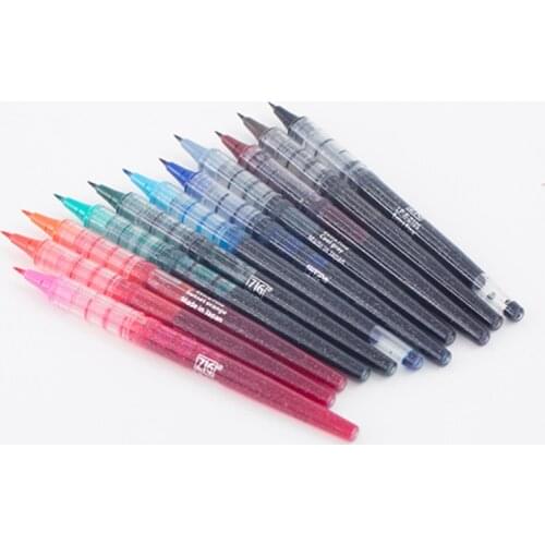 1pc Japan Kuretake COCOIRO Calligraphy Pen Refill Brush Filling Creative School Supplies Wholesale Pens Scrapbooking Supplies