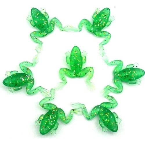 100pcs 5.5cm 4.8g soft frog fishing lures salmon sneakhead pike bass carp trout perch peche fishing baits pesca fishing tackles