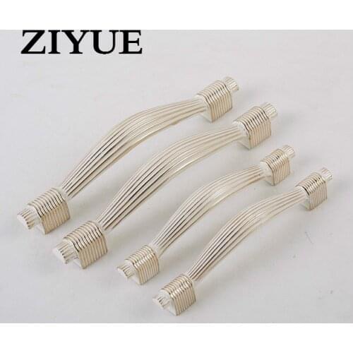 2PCS/Lot Free Shipping Cabinet Door Handle Antique Carved Ivory European Zinc Alloy