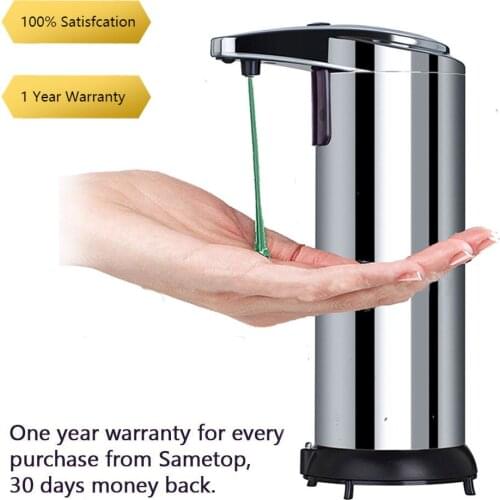 250Ml Automatic Liquid Soap Dispenser Smart Sensor Touchless ABS Electroplated Sanitizer Dispensador For Kitchen Bathroom