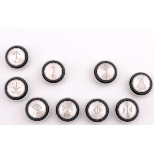 5pcs A4J20057 For KONE Elevator Button KDS50 Black Side Braille SE201