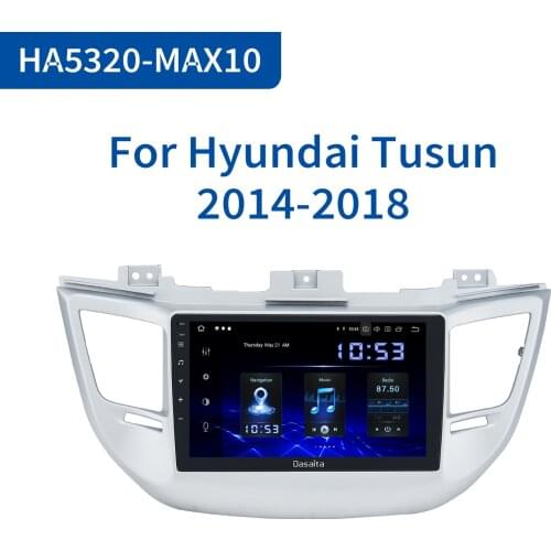 Dasaita 10.2" IPS Car Radio Android 10.0 for Hyundai IX35 Tucson Multimedia 2016 2017 USB 64GB ROM Car Audio TDA7850