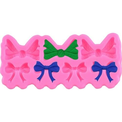 Bowknot Resin Molds Are Used for Jewelry Food Grade Silicone Molds Cute Fondant Chocolate Molds Cake Decoration Tools Soft