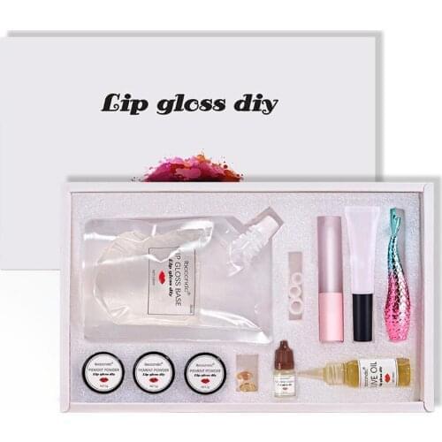 Lip Gloss DIY Moisturizing Matte LipGloss Base Gel Lip Glaze Making Kit Safe Handmade Cosmetic Lasting Lip Gloss Random Color