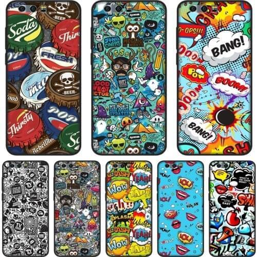 Phone Case For Huawei Honor 8X MAX 10 9 8 7 Silicone Anime Graffiti Back Cover For Huawei Honor 7 8 9 10 Lite 7S 7X 7A 7C Pro