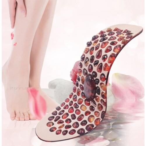Cobblestone Foot Massage Insole Soft Rubber Therapy Acupressure Point Design Reflexology Feet Care Pain Relief for Men Women