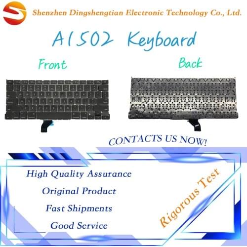 For Macbook Pro Retina 13" Laptop 2013-2015 A1502 US UK JP Spanish French Russian Arabic German Keyboard