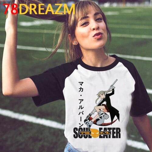 Soul Eater top tees men couple clothes streetwear graphic tees casual aesthetic clothes t shirt vintage