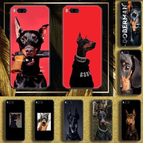Doberman Dog Dachshund Cool Phone case For Xiaomi Mi Max Note 3 A2 A3 8 9 9T 10 Lite Pro Ultra black soft shell silicone prime