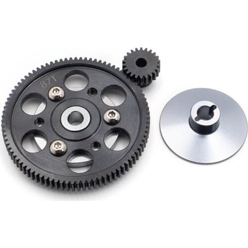 Axial Scx10 Gearbox Steel Main Gear 87T With Motor Gears 22T Set For 1/10 Rc Crawler Toys Car Upgrade Parts Accessories
