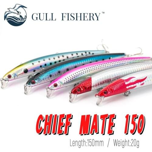 GULL FISHERY Hot Model Fishing Lures Hard Bait Wobbler Sinking Minnow Pike Bass Carp Swimbait Quality Professional Depth0.8-1.5m