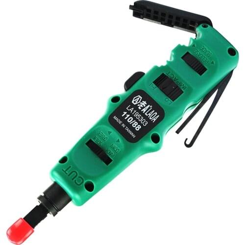 LAOA 4 in 1 Multi Function Module Network punching Tools Punch Down Impact Tool With Wire Insertion Cutting Function Screwdriver