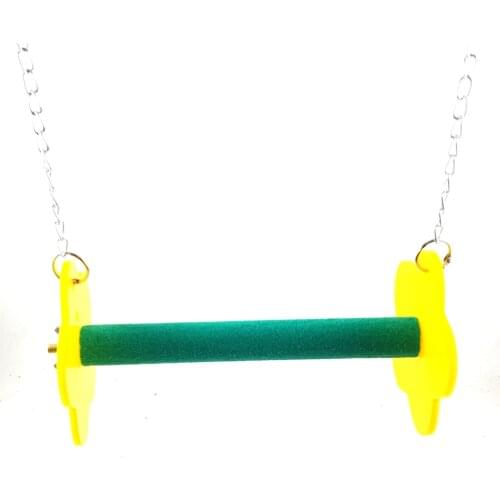 LHXMAS PET TOYS Small and Medium parrot Swing desktop stand dual-use Acrylic matte