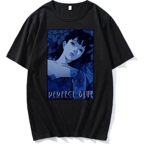 Hot Sale Popular Perfect Blue Junji Ito Anime Couple Tee Oversize T-shirt Cotton Classic Style T-shirts Casual COTTON Loose Tops