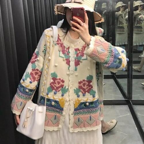 Cute Autumn Winter Women Single Breasted Korean Knitted Cardigan Female Loose Casual Sweater куртки женские весна suéter japones