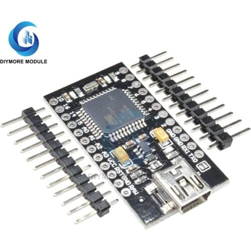 Mini USB ATMEGA32U4-AU Pro Micro 5V Microcontroller Module 16MHz With 2 Row Pin Header Interface For Arduino Pro Mini