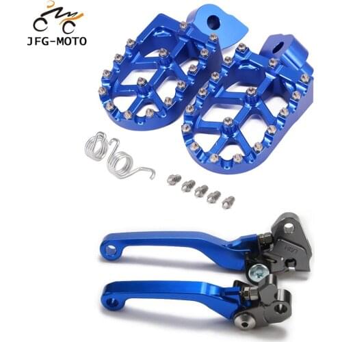 Motorcycle CNC Clutch Brake Lever And Foot Pegs Pedals Rests Footpegs For YAMAHA YZ125 YZ250 YZ250F YZ426F YZ450F WR250F