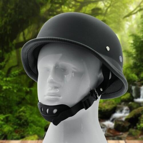 Motorcycle Half German Helmets Matte Black Retro Half Face Helmet Chopper Cruiser Biker Helmets M/L/XL