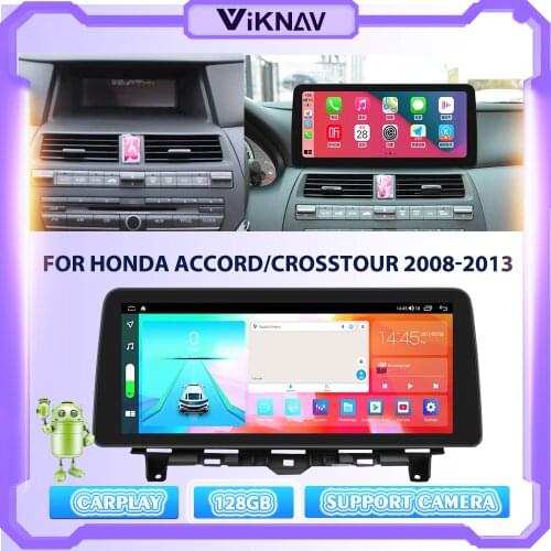 12.3 Inch Android10.0 Stereo Car Radio For Honda Accord/Crosstour 2008-2013 Touch Screen GPS DVD Recorder Head Unit Multimedia