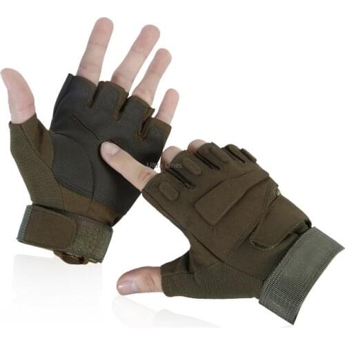 Military Tactical Fingerless Gloves Combat Army Airsoft Paintball Hunting Gloves Hiking Climbing Wargame Cycling Bicycle Glove