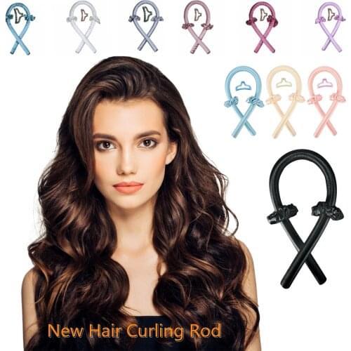 Heatless Curling Rod Headband Curls Silk Ribbon Lazy Curler Hair Rollers Sleeping Soft Wave Formers Women Hair Styling Tools