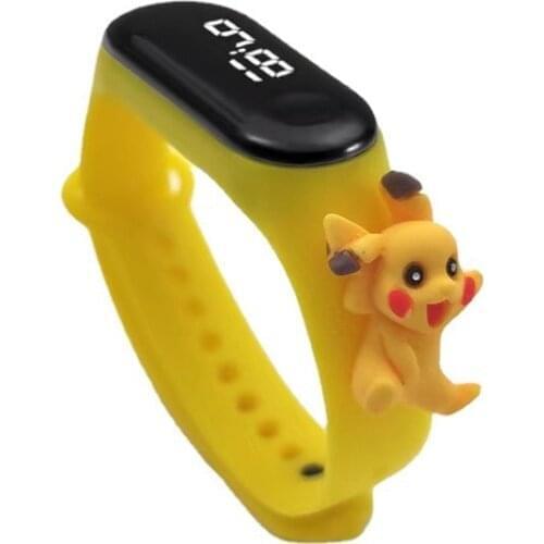Pokmon Pikachu Child Watch Display Anime Figures Bracelet Watch Kids Sport Led Watch Toys Boys Girls Birthday Gifts Toys