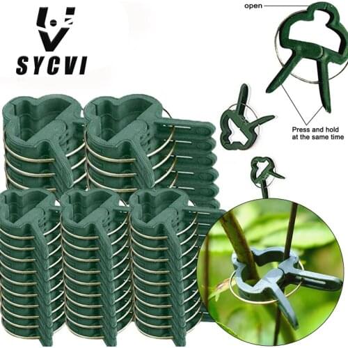 10/20/30/40Pc grafting clamp greenhouse clamp holder plastic plant clamp fastener bracket fixed seed stem support plant grafting