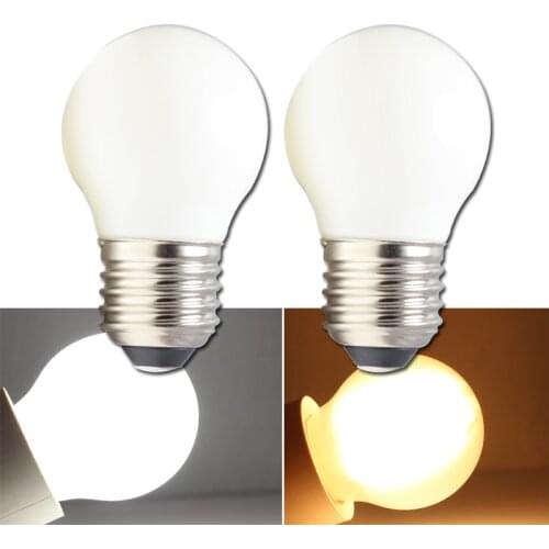 Lampadine led e27 Globe bulb 110v 220v 4W milky shell cob dimmer lighting G45 dimmable for house home lamp 220 volt lighting