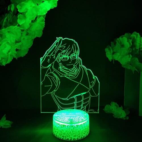 Anime My Hero Academia Character Mirio Togata Lemillion 3D LED Night Lamp Otaku Friends Gift Bedroom Bedside Desk Light