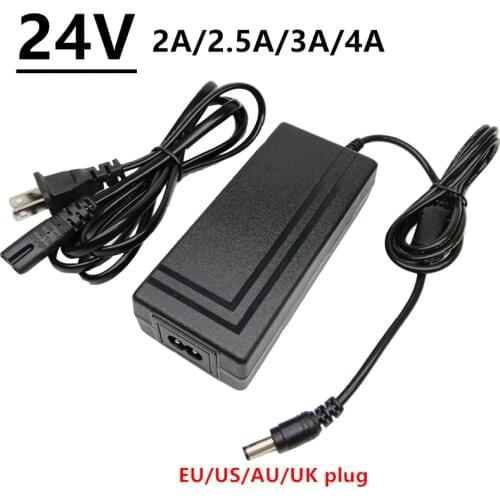 24V 2A 2.5A 3A 4A universal AC DC power adapter supply 24 volt ac/dc adaptor EU US UK AU plug adaptador 220v to 24v Transformer