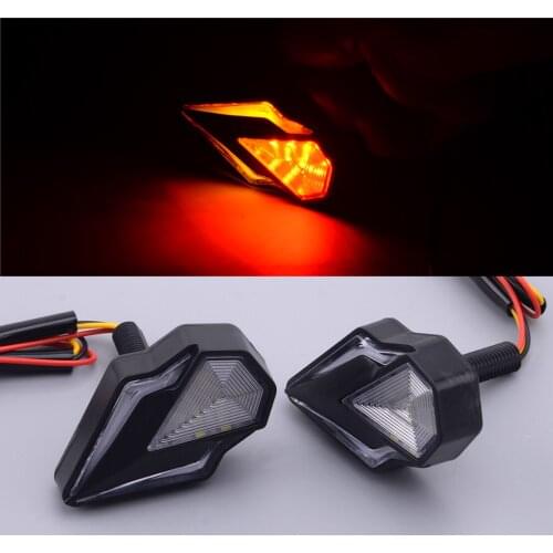 Universal 2pcs 12V DC Dynamic Flowing Sequential Motorcycle Flush Mount LED Turn Signal DRL Blinker Light Lamp Indicator