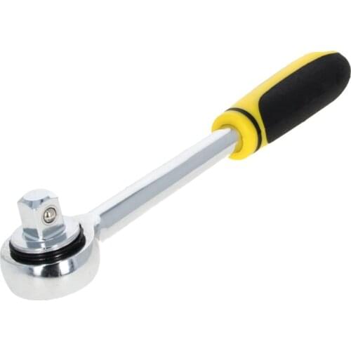 Utoolmart New Socket Ratchet Wrenches 1/4" 3/8" 1/2" Chrome Plated Chrome Vanadium Steel Socket Wrenches Repair Tools 1pc