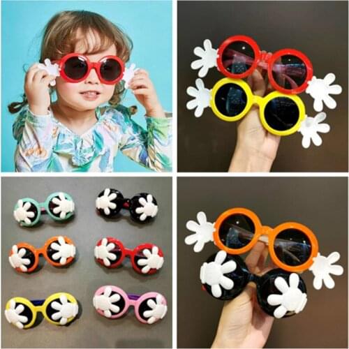 Birthday Party Sunglasses Funny Creative Flip Sunglasses Circular Glasses Tropical Fancy Dress Birthday Party Toys Gifts
