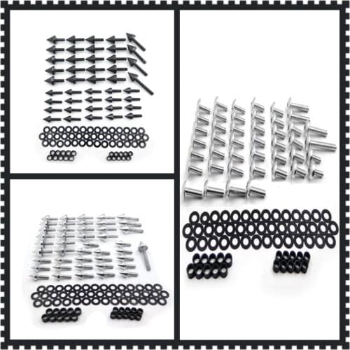 Aftermarket Free Shipping Motorcycle Parts Fairing Bolts Kit Fastener Screws For 99-00 Honda CBR 600 F4 01-07 CBR 600 F4i Black