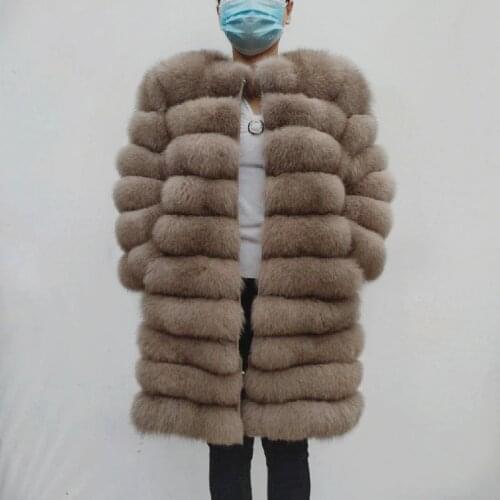 Fox fur coat Natural fur woman long fur coat Real fox fur women Real fur jacket winter jacket with fur vest