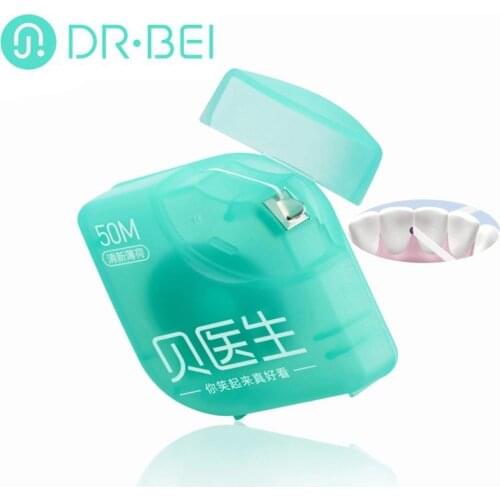 Youpin Doctor Bei Dental Floss Portable Selected Teeth Toothpick Stick Oral Care Design 50m/Box, Suitable for Male Families