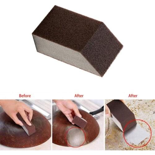 1 Pcs Amazing Sponge Kitchen Cleaning Brush Remove Stains Rust Home Sponge Dish Towel Kitchen Tool Kitchen Items Home Garden