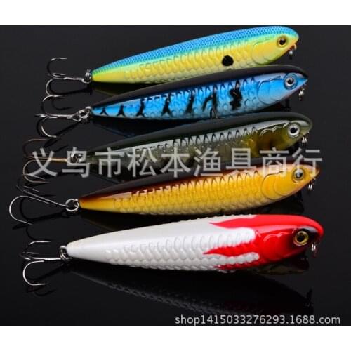 100pcs/lot 4.3" 11cm classic pencil bait lures lures bait lure 0.77OZ 21.8g Swimbait Tackle bionic Fishing Bait dw-1016