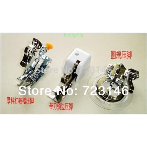 3PCS Domestic Sewing Machine Part Accessories Flower Stitch+Ruffler+Side Cutter for Brother, Singer, Janome Elina PFAFF VIKING