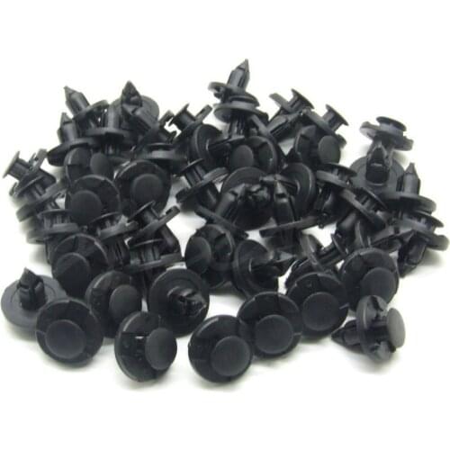50pcs 8mm Car Durable Nylon Rivets Fastener Bumper Fender Push Clips for Nissan