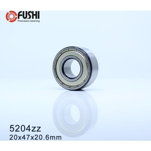 5204 ZZ Bearing 20 x 47 x 20.6 mm ( 1 PC ) Axial Double Row Angular Contact 5204ZZ 3204 ZZ 3056204 Ball Bearings