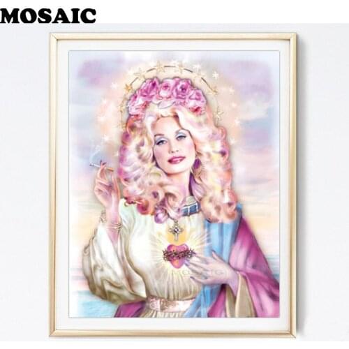 5d diy diamond embroidery "women Portrait"stickers,full square drill diamond painting 3d stitch-cross mosaic pictures decor B382